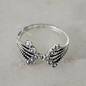 Silver Toned Multi Layered Ring